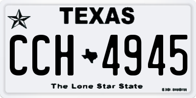 TX license plate CCH4945