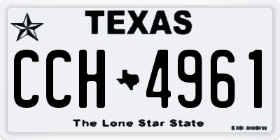 TX license plate CCH4961