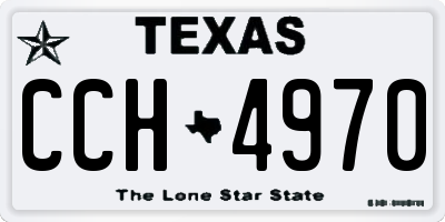 TX license plate CCH4970