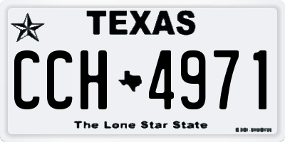 TX license plate CCH4971