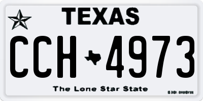 TX license plate CCH4973