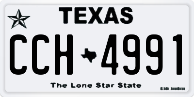 TX license plate CCH4991