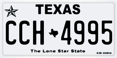 TX license plate CCH4995