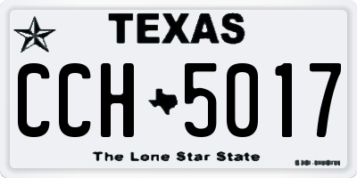 TX license plate CCH5017