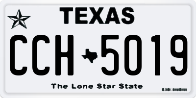 TX license plate CCH5019