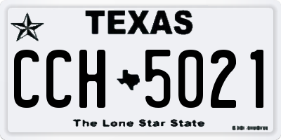 TX license plate CCH5021