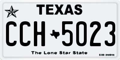 TX license plate CCH5023