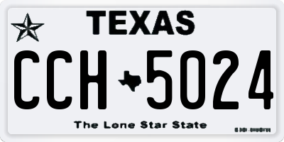 TX license plate CCH5024