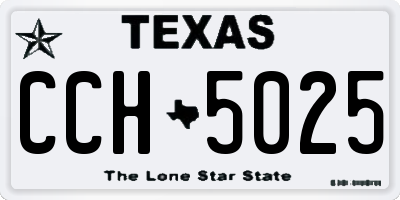 TX license plate CCH5025