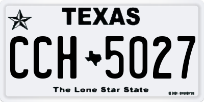 TX license plate CCH5027