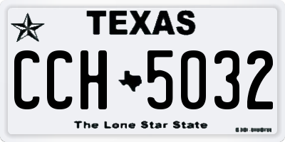TX license plate CCH5032