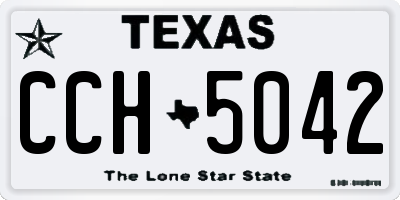 TX license plate CCH5042