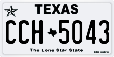 TX license plate CCH5043
