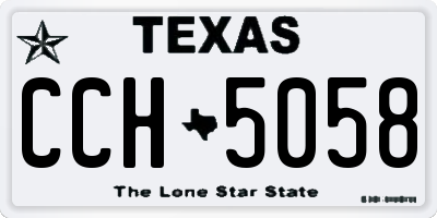 TX license plate CCH5058