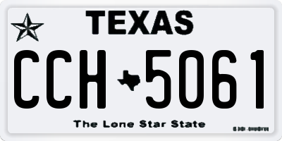 TX license plate CCH5061