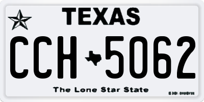 TX license plate CCH5062