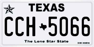 TX license plate CCH5066