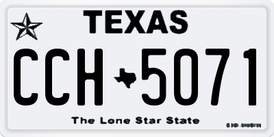 TX license plate CCH5071
