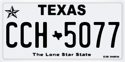 TX license plate CCH5077