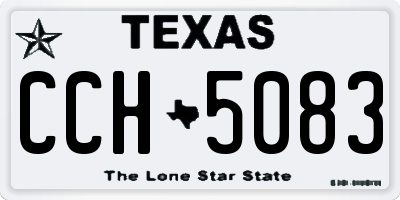 TX license plate CCH5083