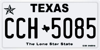 TX license plate CCH5085