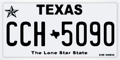 TX license plate CCH5090