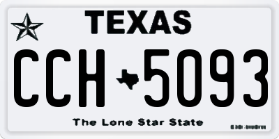TX license plate CCH5093