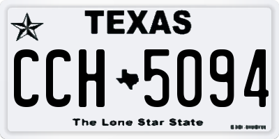 TX license plate CCH5094