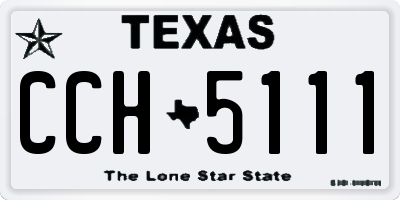 TX license plate CCH5111