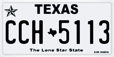 TX license plate CCH5113