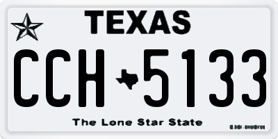 TX license plate CCH5133