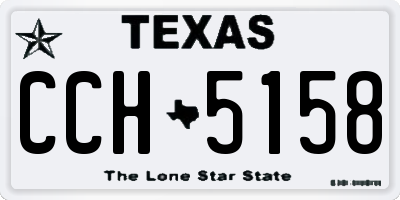 TX license plate CCH5158