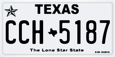 TX license plate CCH5187