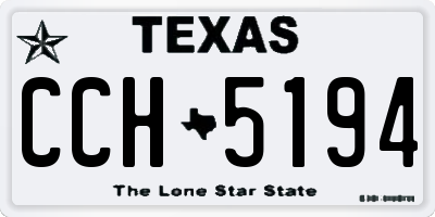 TX license plate CCH5194