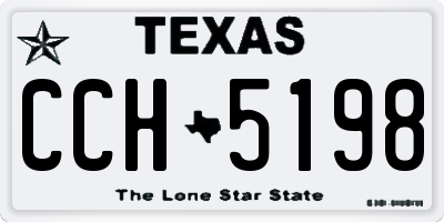 TX license plate CCH5198