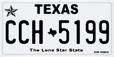 TX license plate CCH5199