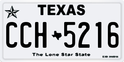 TX license plate CCH5216