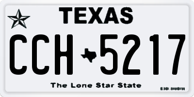TX license plate CCH5217