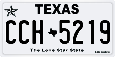 TX license plate CCH5219
