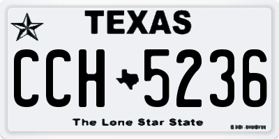 TX license plate CCH5236