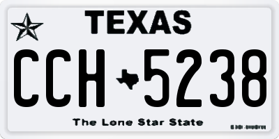 TX license plate CCH5238