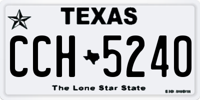 TX license plate CCH5240