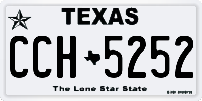 TX license plate CCH5252