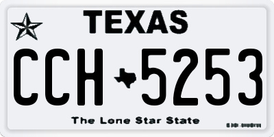 TX license plate CCH5253