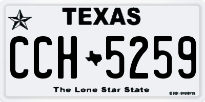TX license plate CCH5259