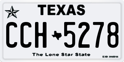 TX license plate CCH5278