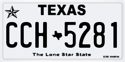 TX license plate CCH5281