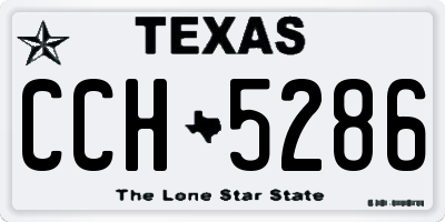 TX license plate CCH5286