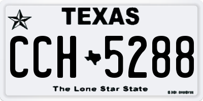 TX license plate CCH5288