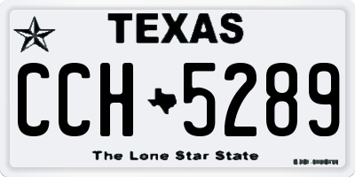 TX license plate CCH5289